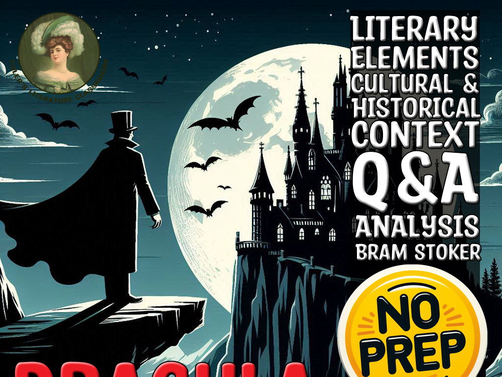 Dracula & Dracula's Guest Q&A & Literary Elements for Bram Stoker Sub Plan