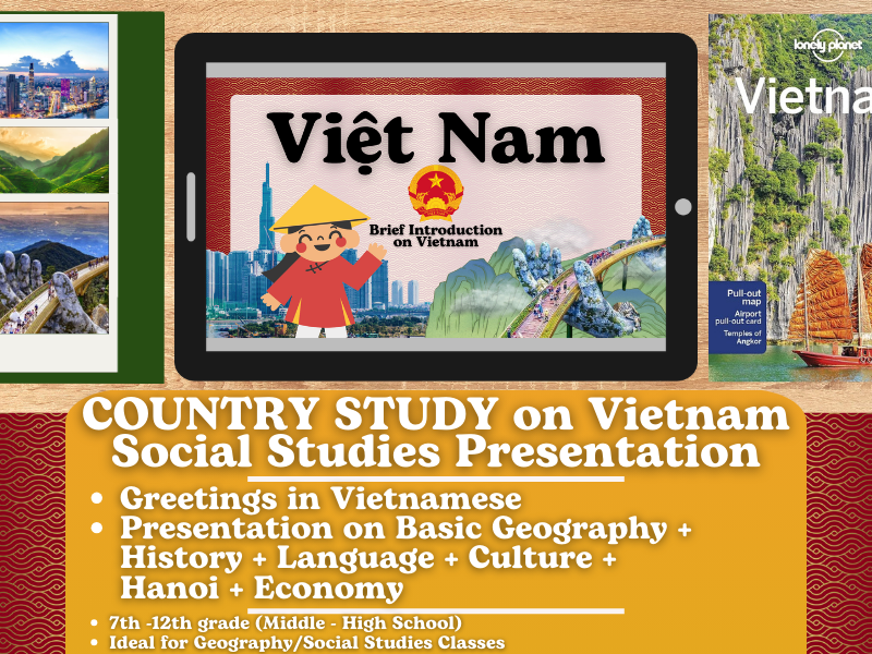 Vietnam Country Study - Geography + Social Studies - Southeast Asia