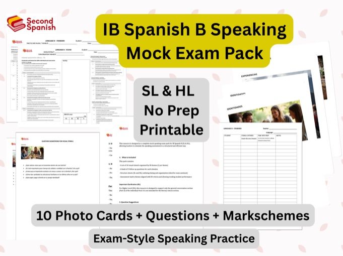 IB Spanish B Speaking Mock Exam SL & HL
