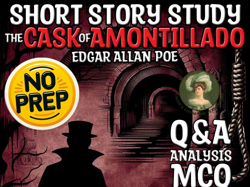 The Cask of Amontillado Q&A Analysis & Bingo Game of Poe's Masterpiece