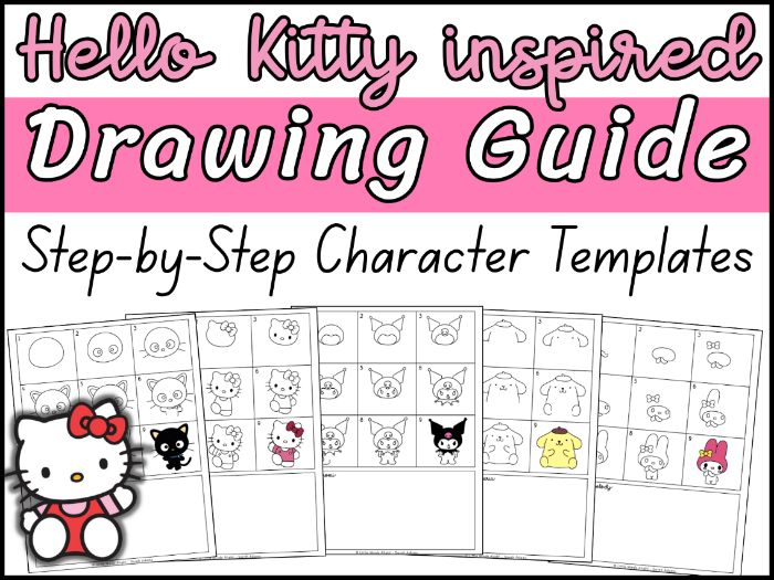 Hello Kitty Drawing Guide | 15 Step-by-Step