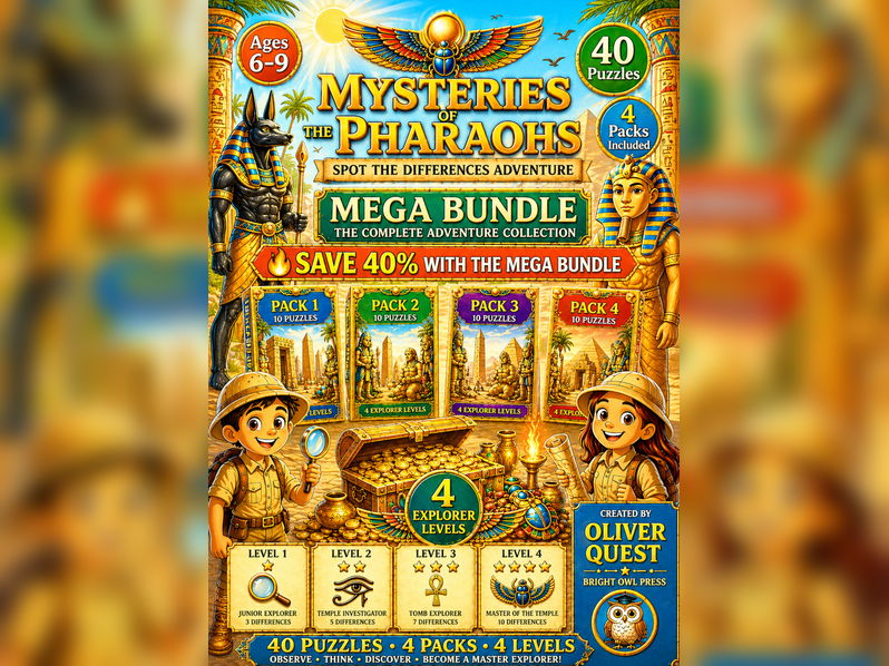 Ancient Egypt Spot the Difference Mega Bundle