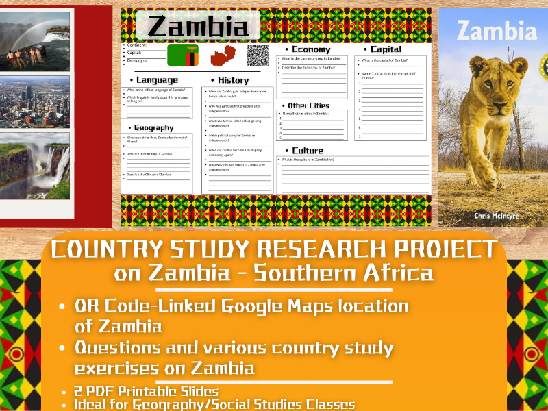 Country Study Research Project . Zambia - Social Studies Report - Southern Africa