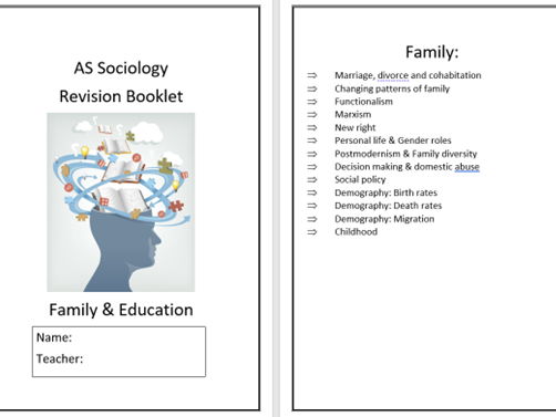 Complete Sociology Families & Households/ Education & Methods in ...