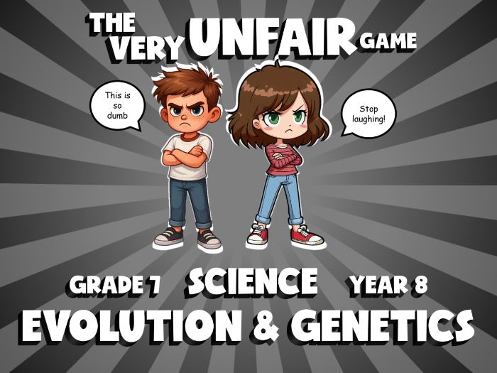 Evolution & Genetics VERY UNFAIR GAME | No-Prep Year 8 Science Review Activity
