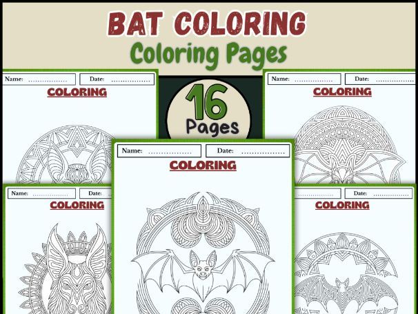 Bat Coloring Pages
