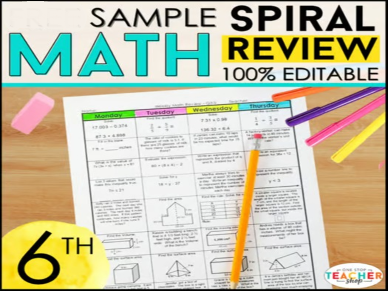 6th Grade Math Review& Quizzes | 6th Grade Math Homework