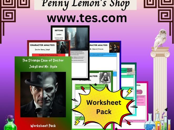 Dr. Jekyll and Mr. Hyde Worksheet Pack