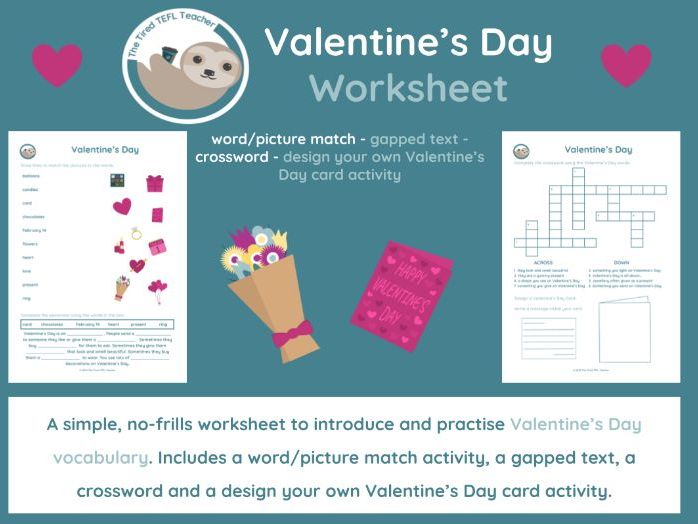 ESL Valentine's Day Worksheet | Teaching Resources