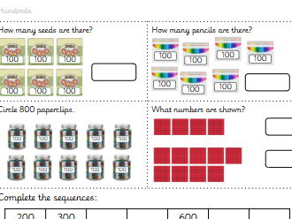 Hundreds worksheet
