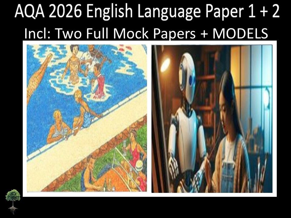 Two AQA 2026 English Language Paper 1 + 2 Mocks | MODELS