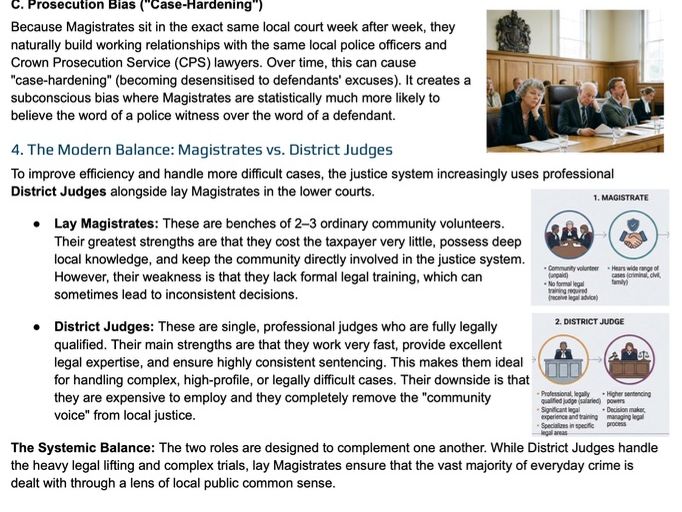 A-Level Law - Magistrates and Juries Teaching/Revision Notes (WJEC/Eduqas/OCR/AQA)