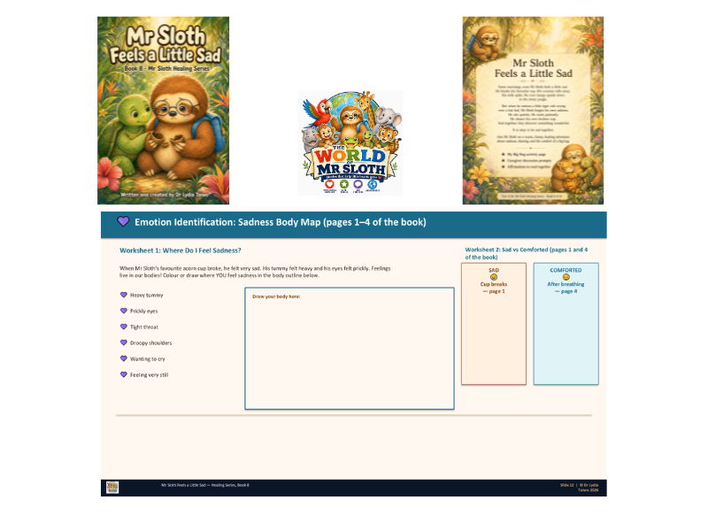 Mr Sloth Feels a Little Sad – Premium PSHE & SEL Emotional Regulation EYFS & KS1 & 2| 5 Lessons