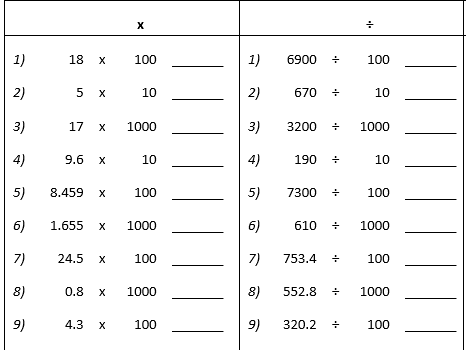 Maths Drills Generator: rounding, halving, doubling, multiplying by powers of 10