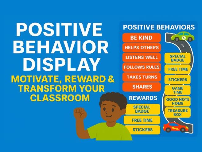 Positive Behavior Display – Boost Classroom Engagement, Rewards & Teamwork