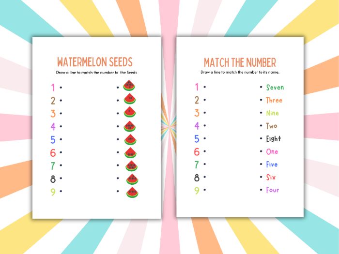 Counting Watermelon Seeds Worksheet