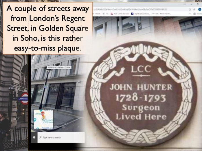 Why should we remember John Hunter? GCSE Health / Medicine full lesson