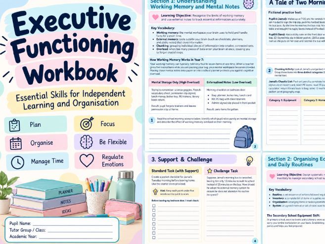 Executive Functioning Skills Workbook