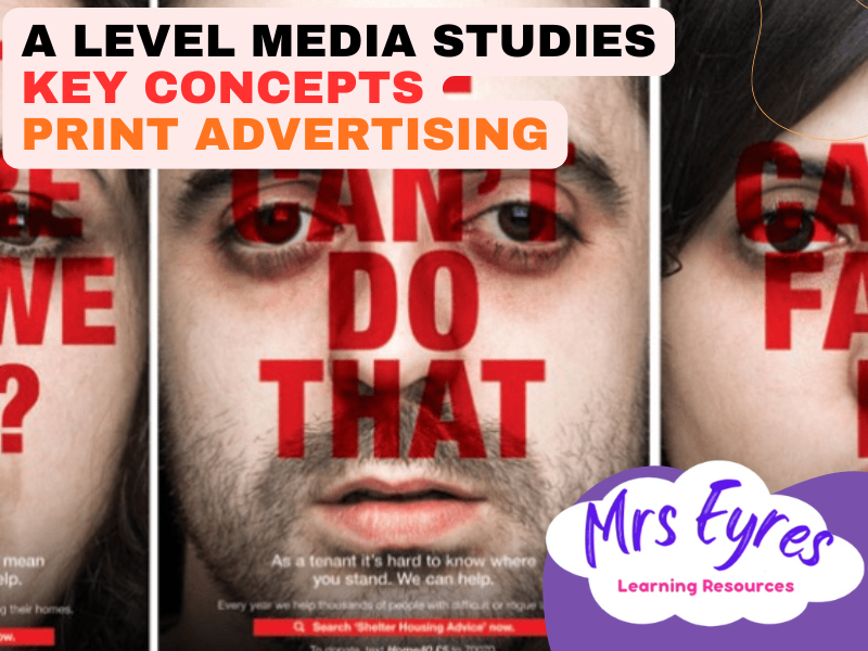 Print Advertising Analysis Lesson Pack for A-Level Media Studies