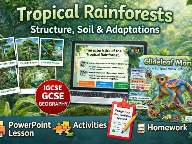 IGCSE Geography - Tropical Rainforest Structure, Soils & Adaptations (First Exams 2027)