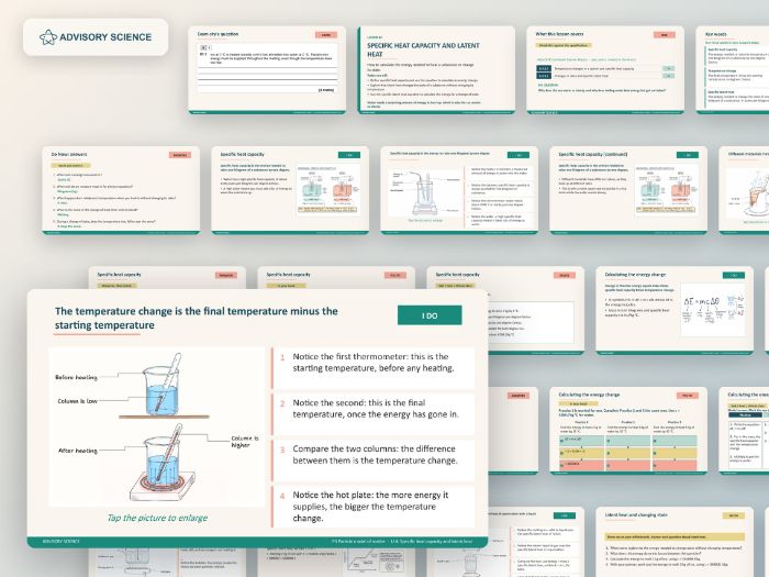 AQA GCSE Combined Science Physics P3 Particle Model of Matter | 5 Lessons and Topic Test