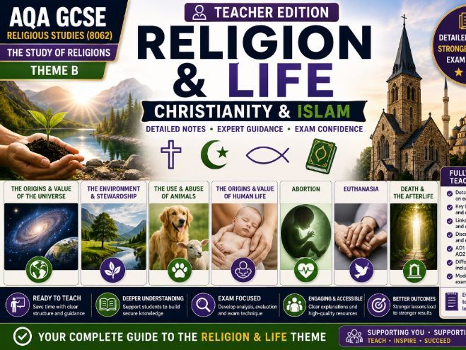 GCSE Religious Studies – Religion & Life Teacher Edition (Christianity & Islam) | AQA 8062 Theme B