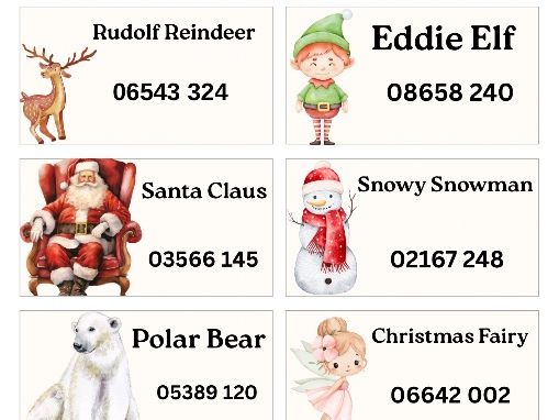 Phone Book Christmas Role Play