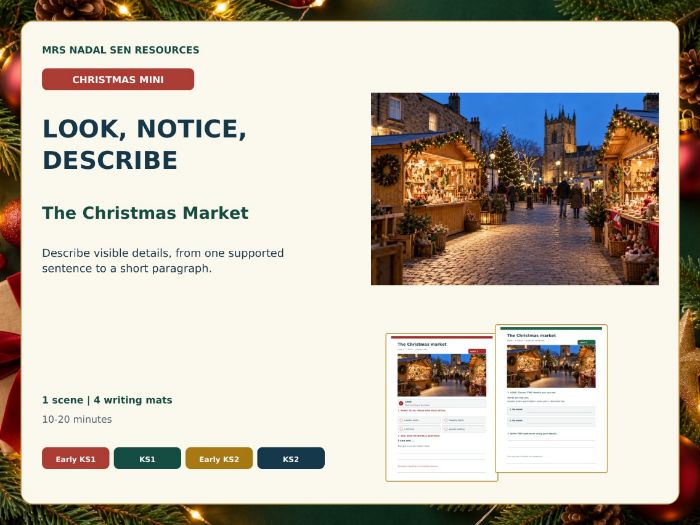 Christmas Look Notice Describe | Market Mini
