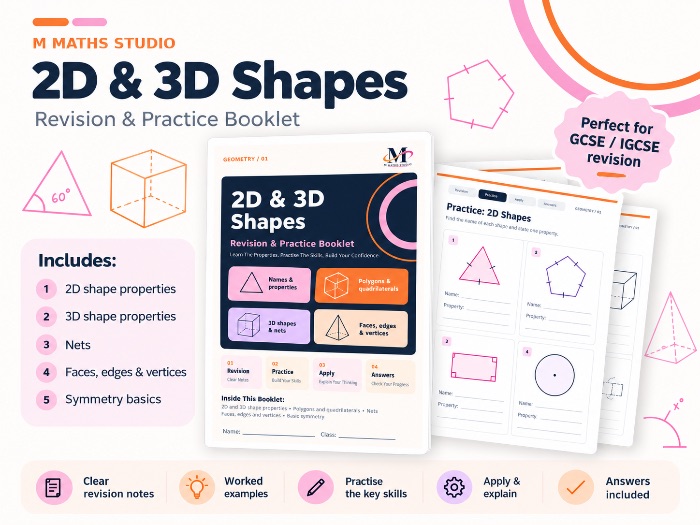 2D and 3D Shapes | Revision Booklet