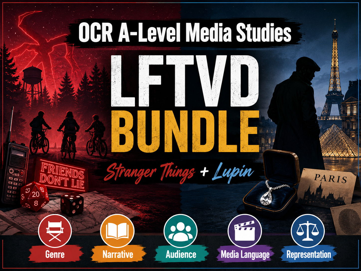 OCR A-Level Stranger Things & Lupin Bundle (LFTVD)