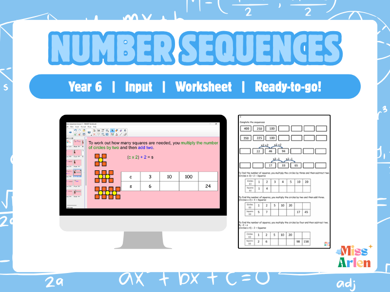 Year 6 Number Sequences Lesson