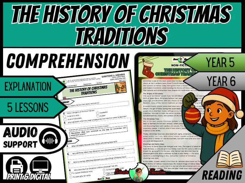 The History of Christmas Traditions | Reading Comprehension | Year 5/6