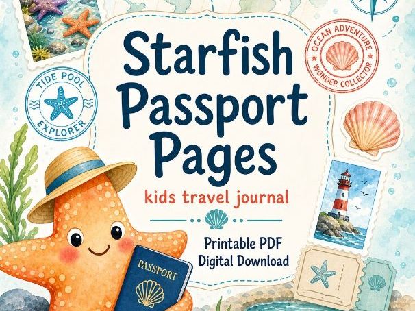 Starfish Passport Pages