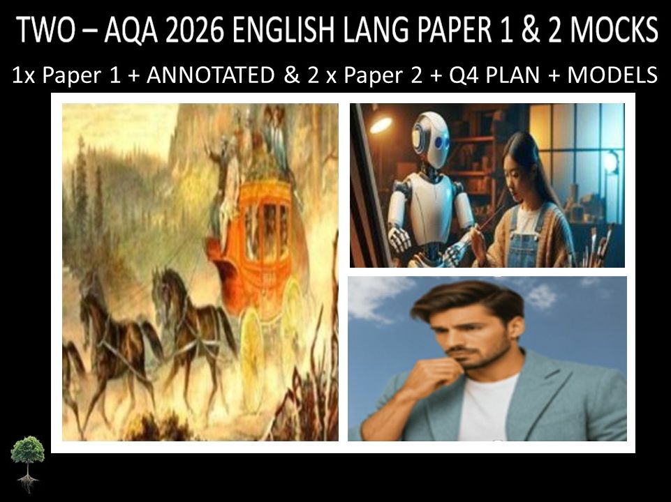THREE - AQA PAPER 1 & 2 | 2026 FULL MOCKS | ANNOTATED | Q4 PLAN | MODELS