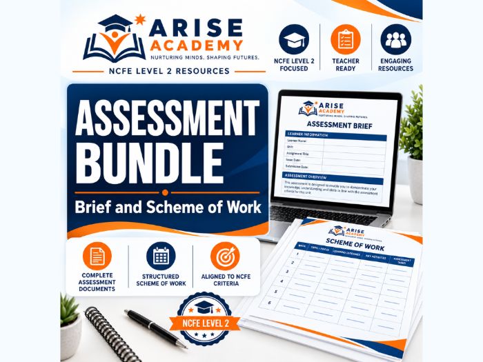 NCFE Unit 09 Organising Event | Level 2 | Assessment Bundle