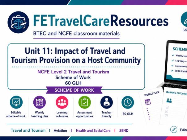 NCFE Unit 11 Travel & Tourism Scheme of Work
