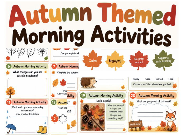 20 Autumn Themed Morning Activities KS1