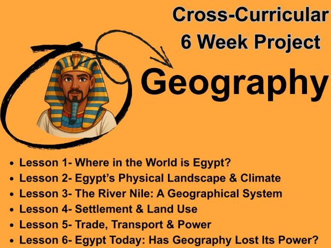Ancient Egypt Geography - 6 Enquiry-Based Lessons Plans & Activities KS2