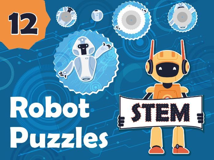 Robot STEM Puzzles | Build and Spin