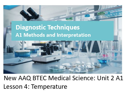 AAQ BTEC (level 3) Medical Science Unit 2 A- Diagnostic Techniques