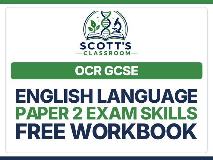 FREE OCR English Language Paper 2 Workbook