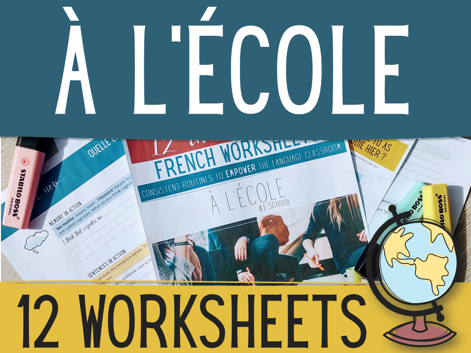 School Subjects In French Worksheets 36 Independent Activities 