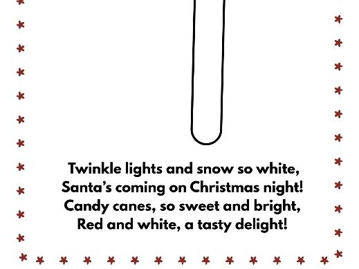 Candy cane craft and poem