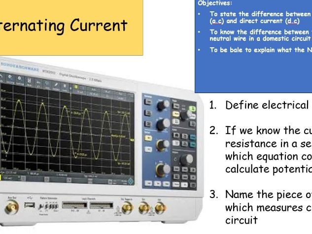 AQA GCSE Physics Topic P5.1 Alternating Current