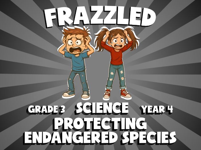 Protecting Endangered Species FRAZZLED Science Game | No-Prep Year 4 Review Activity