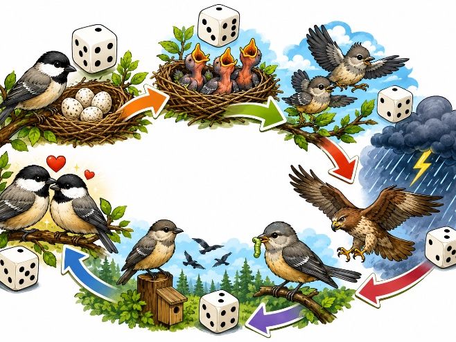 Bird Simulation: Th. & Exp. Probability