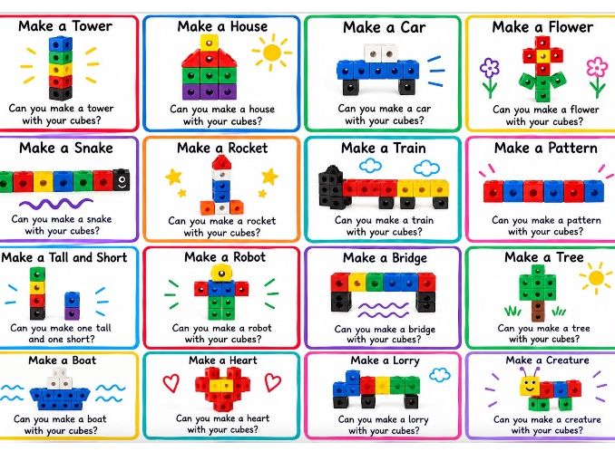 MultiLink Cubes Activity Ideas