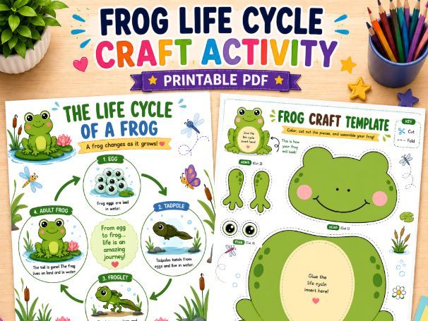 Frog Life Cycle Activities | Printable Craft, Sequencing Worksheets and Science Activities