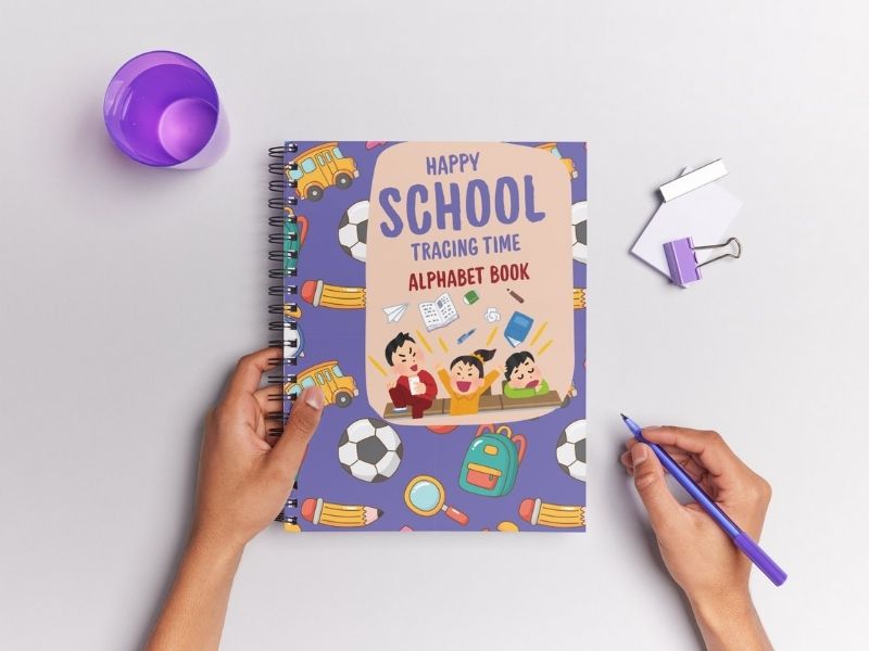Happy School Tracing Time - Alphabet Book