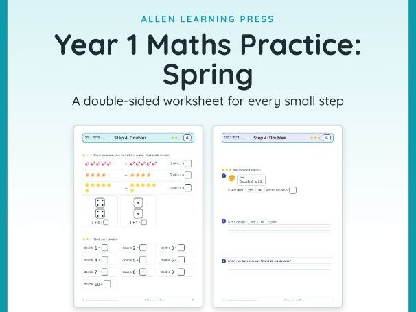 Year 1 Maths Spring Term Worksheets: every White Rose small step (Practise and Reason)